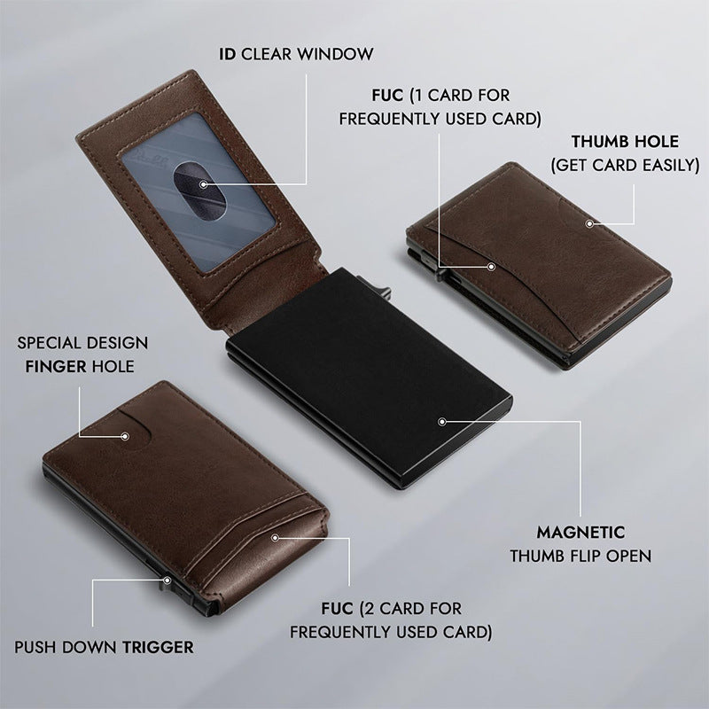 RFID-Blocking Slim Cardholder LoungeYard — product view 2