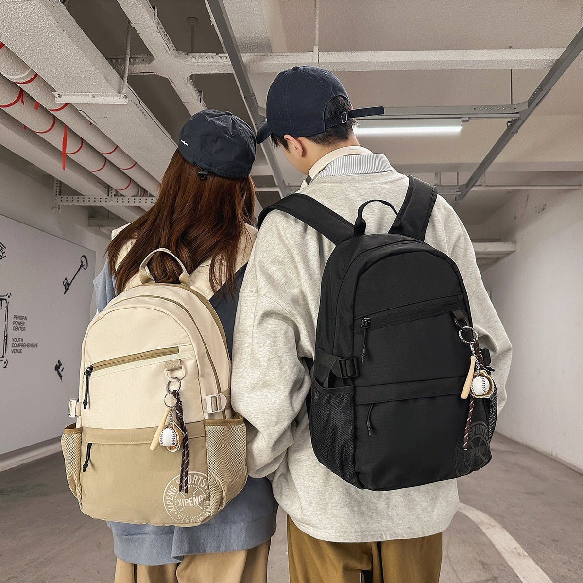 Casual Backpack with Multiple Pockets LoungeYard — product view 1