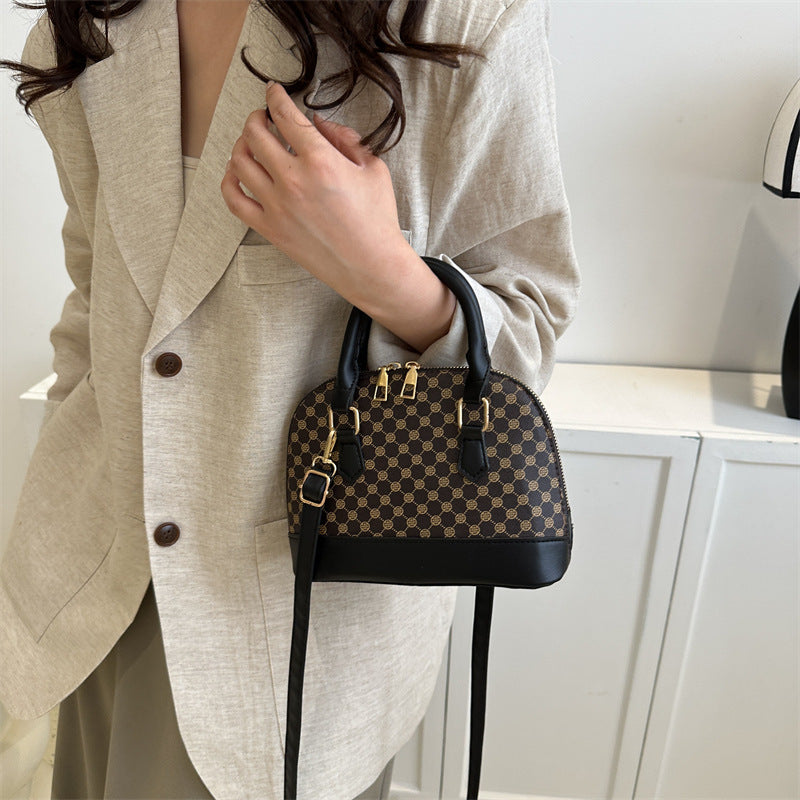 Elegant Monogram Satchel Bag — product view 6