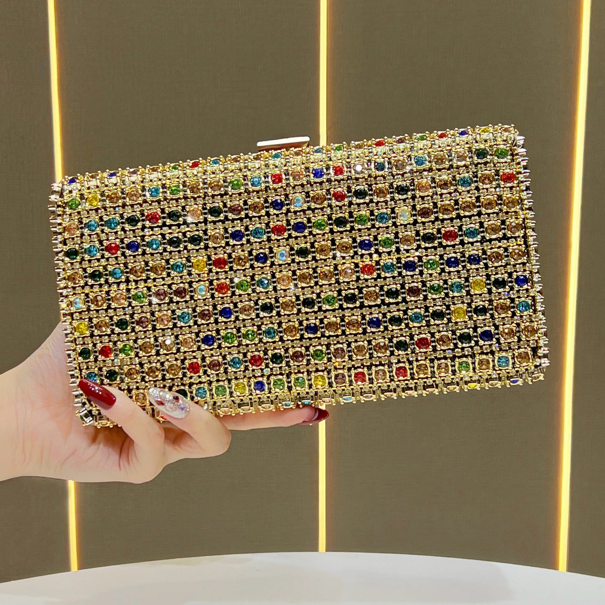 Gem-Studded Evening Clutch — product view 1