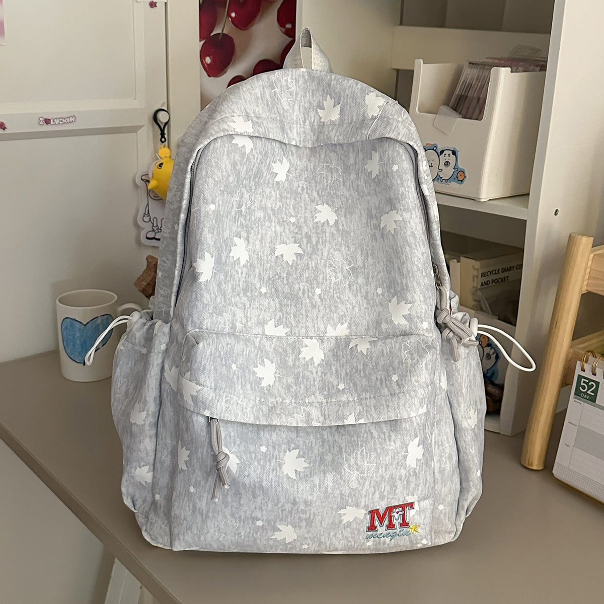 Whimsical Floral Patterned Backpack LoungeYard — product view 6