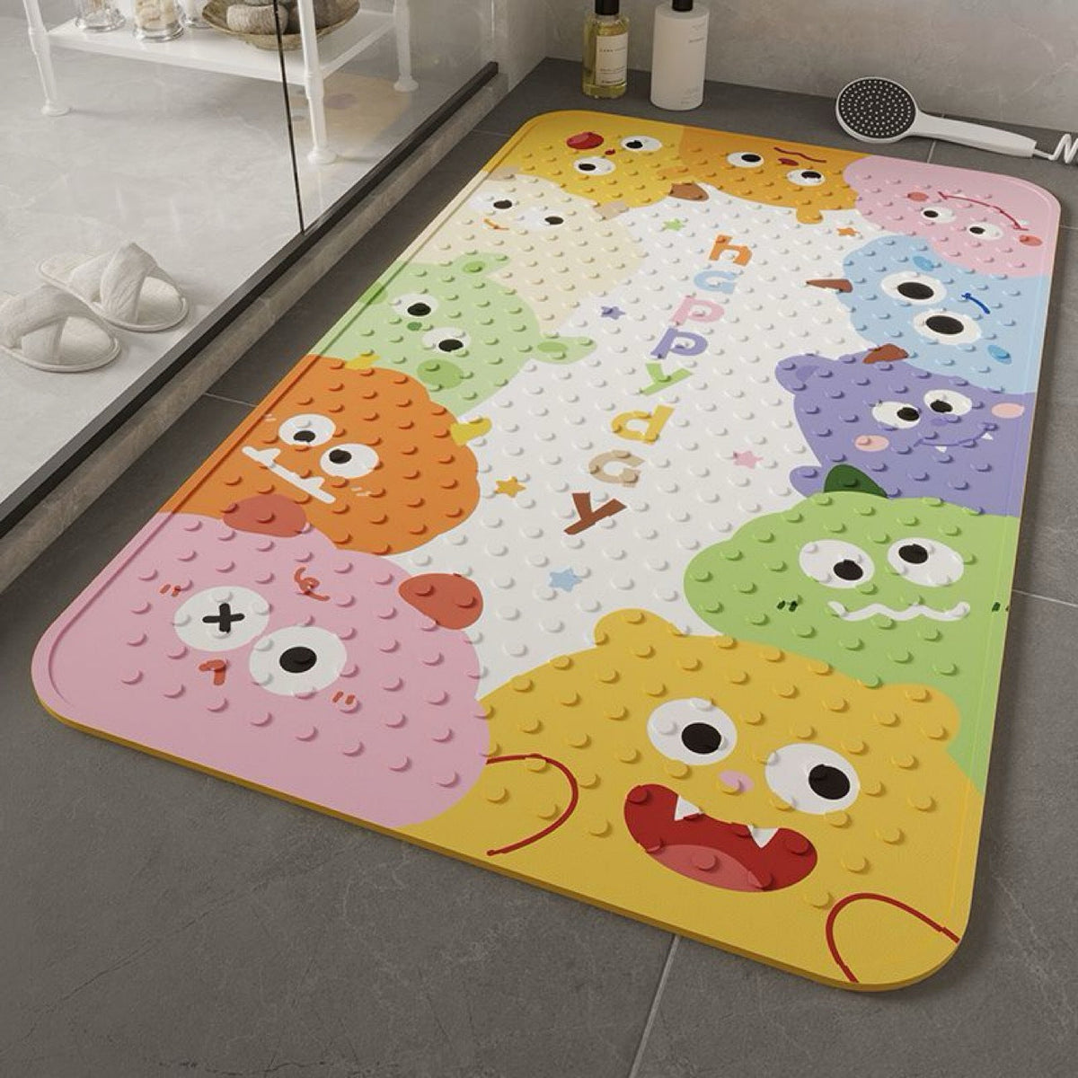 Fun Cartoon Bath Mat LoungeYard — product view 2