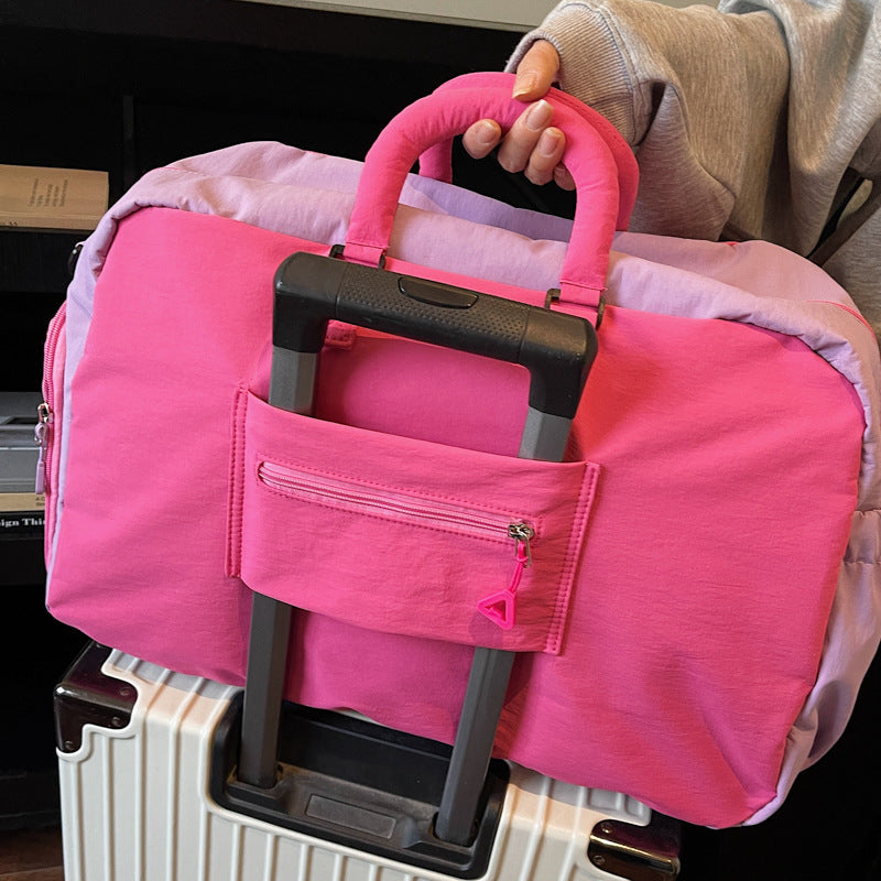 Travel bag with cute plush bear LoungeYard — product view 3