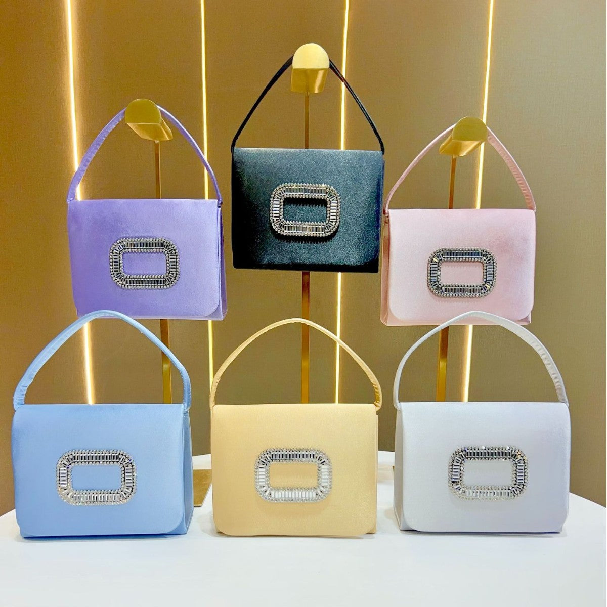 Stylish Satin Evening Handbag — product view 4