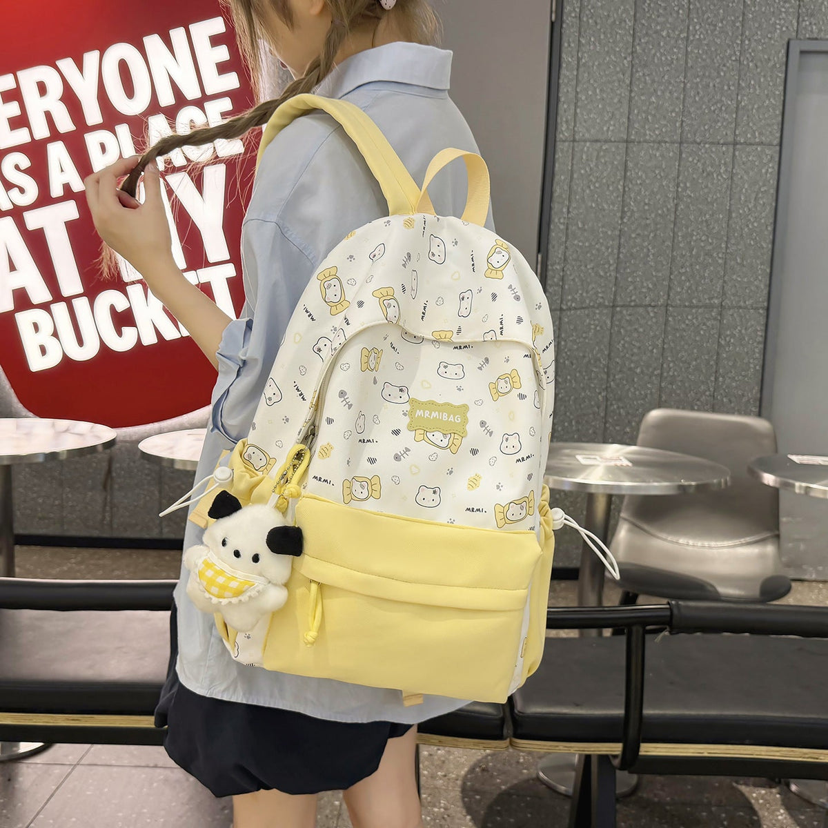 Cute Cartoon Character-Themed Backpack LoungeYard — product view 5