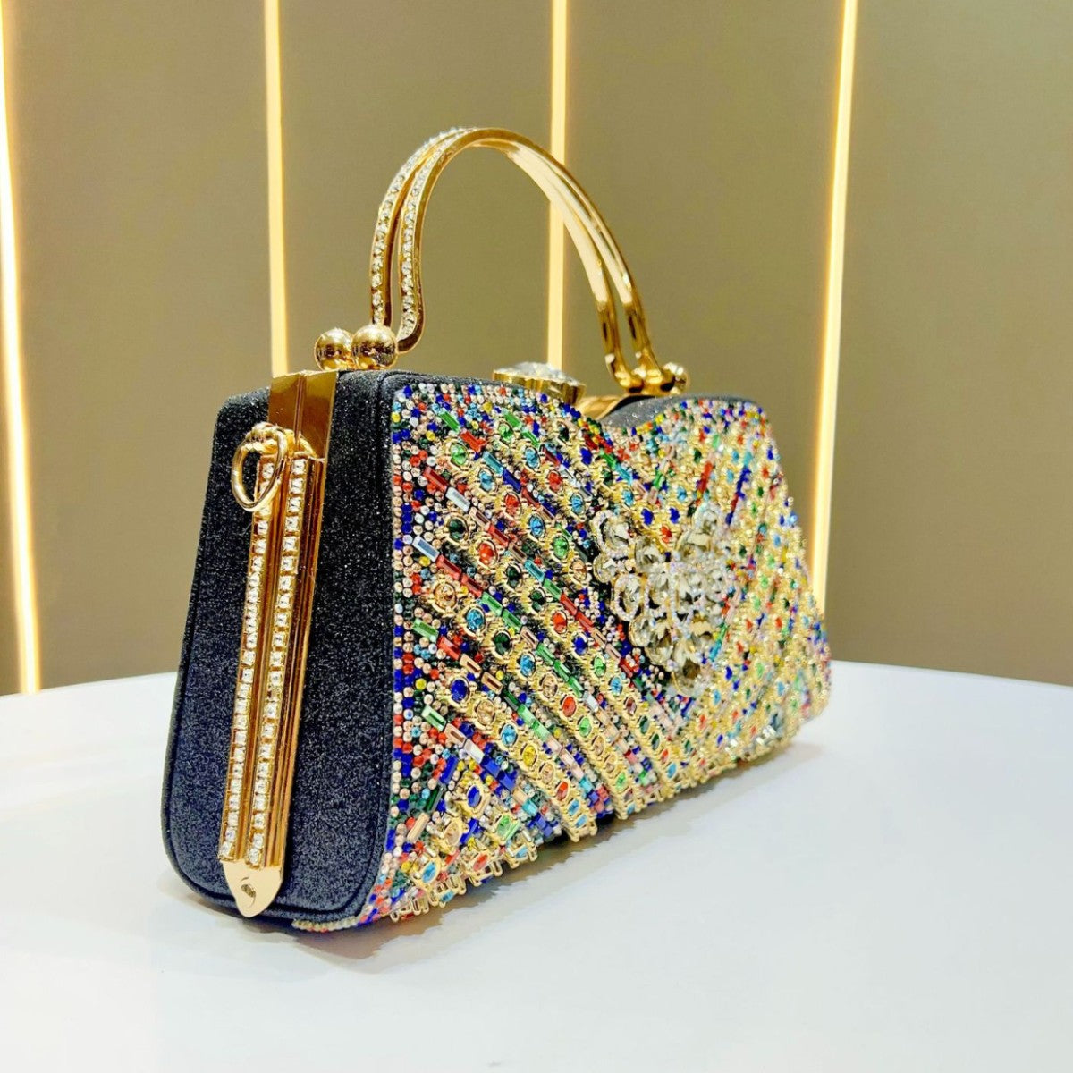 Decorative Rhinestone Evening Bag — product view 2