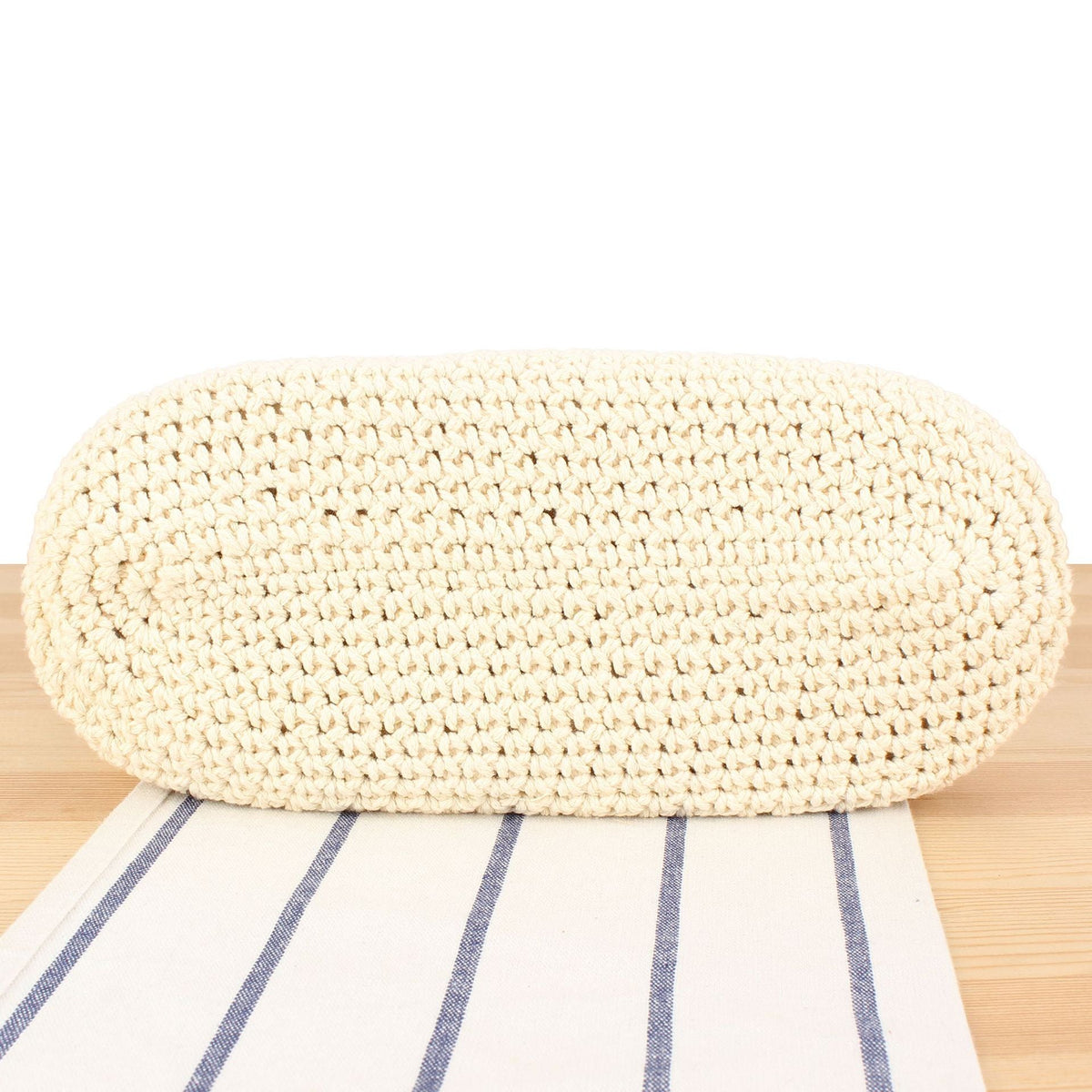 Macrame Crossbody Bag with Sturdy Leather Handle LoungeYard — product view 4