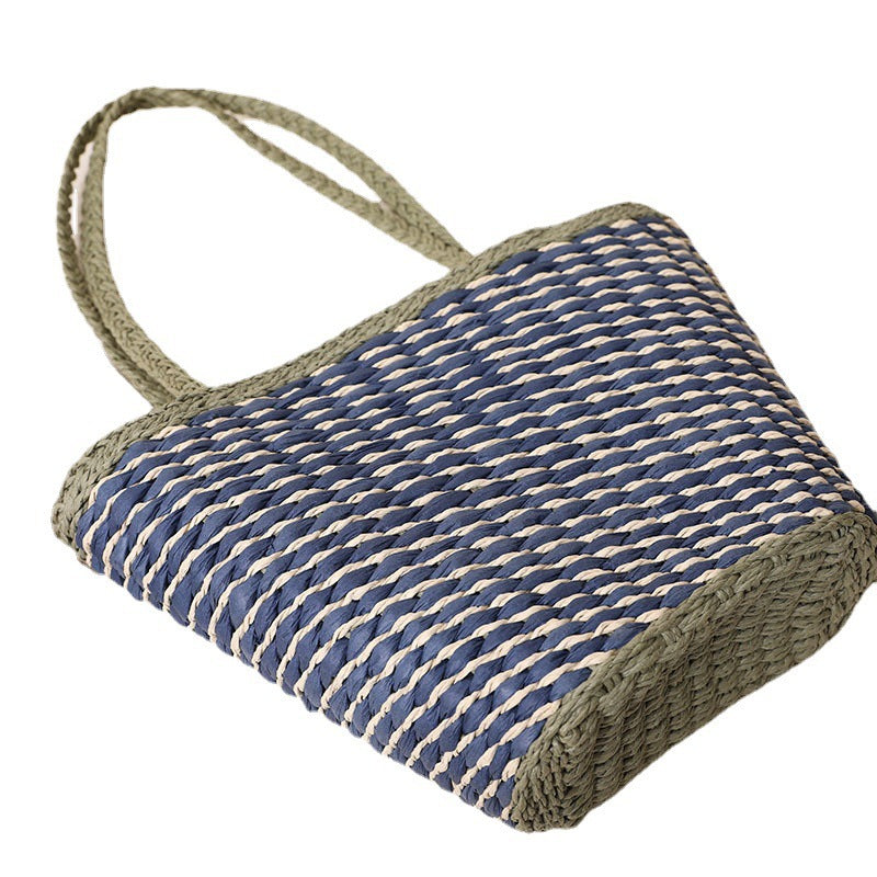 Braided Beach Bag with Wide, Sturdy Handles LoungeYard — product view 3