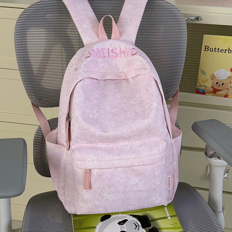 Playful Star-Embellished School Backpack LoungeYard 1791204675 — product view 6