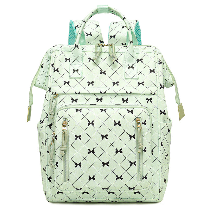Stylish Bow-Printed Backpack LoungeYard — product view 7