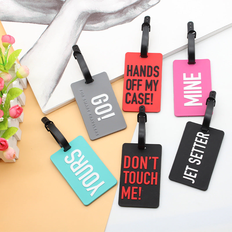 Unisex Luggage Tag with Smart Safety Message LoungeYard — product view 1