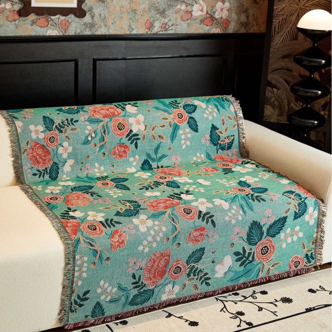 Floral Patterned Throw Blanket — product view 4