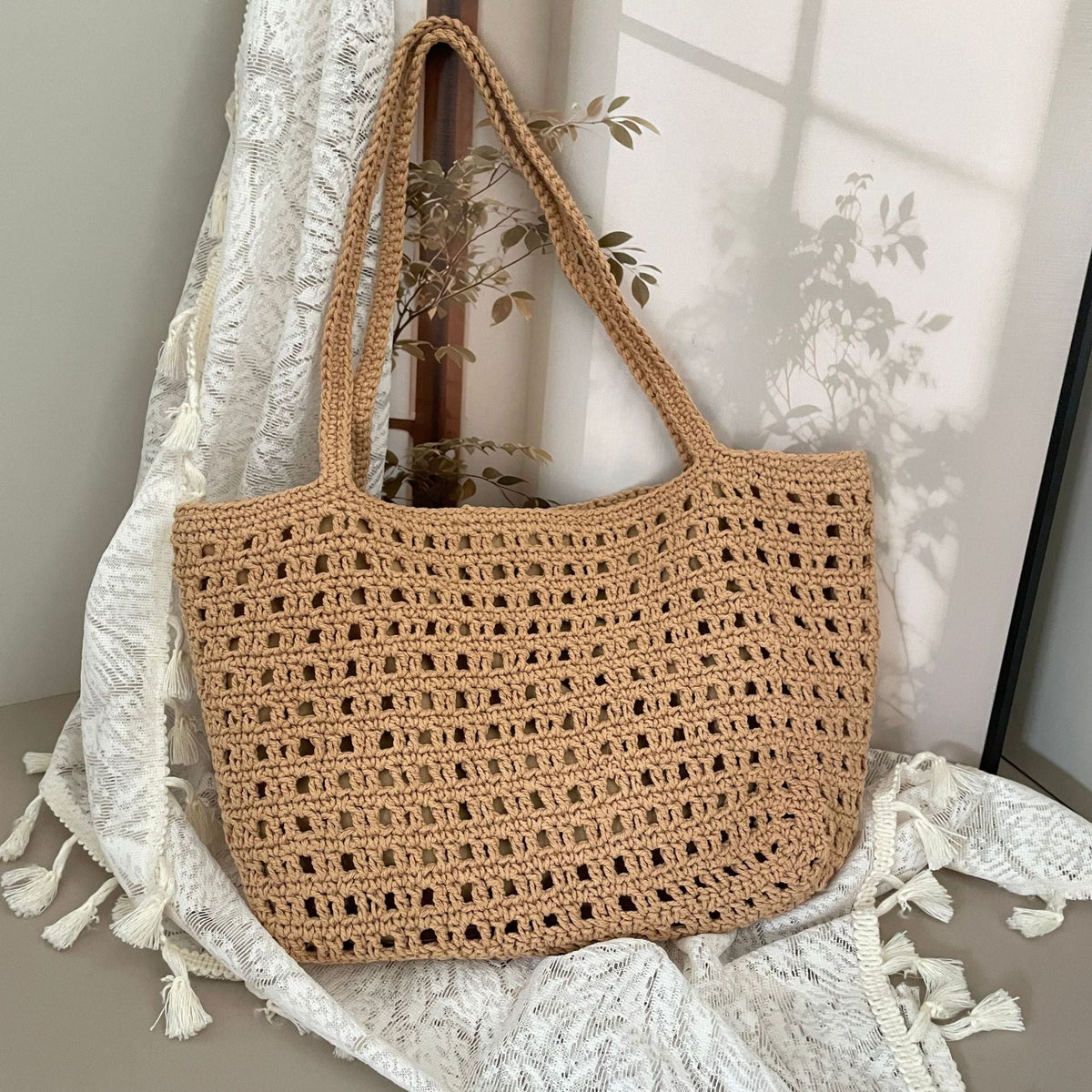 Crocheted Beach Bag LoungeYard — product view 3