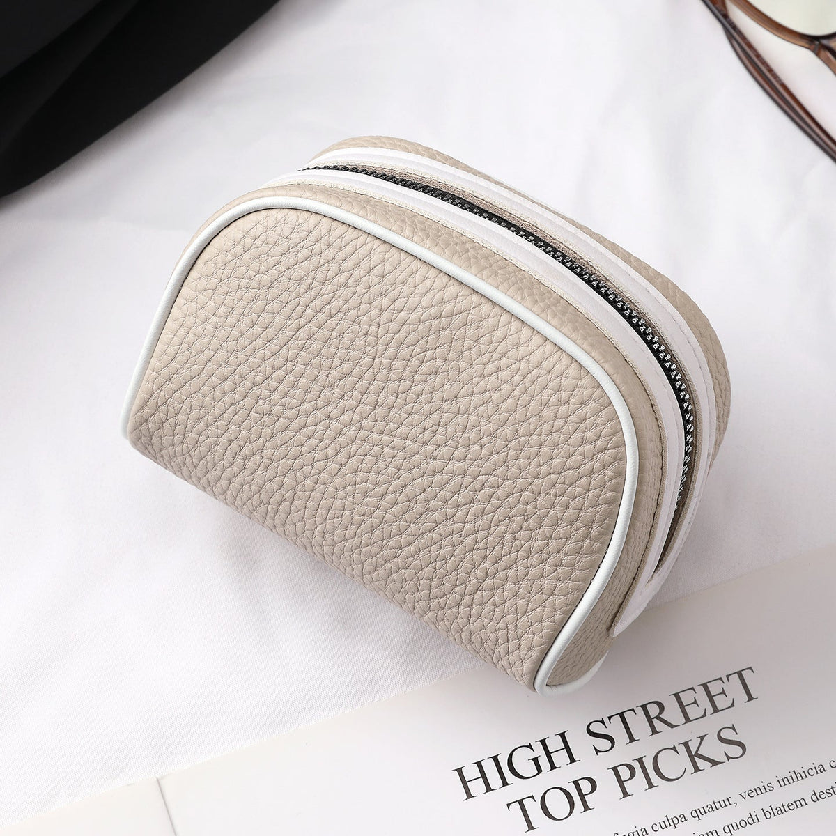 Compact Zippered Cosmetic Organizer — product view 3