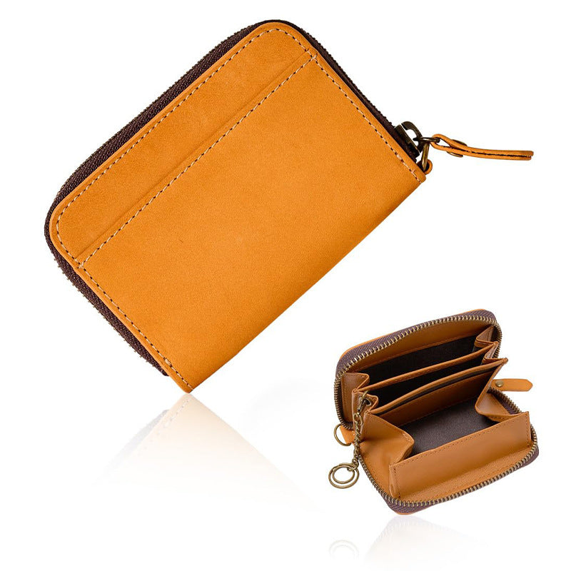 Zippered Leather Wallet Organizer LoungeYard — product view 1