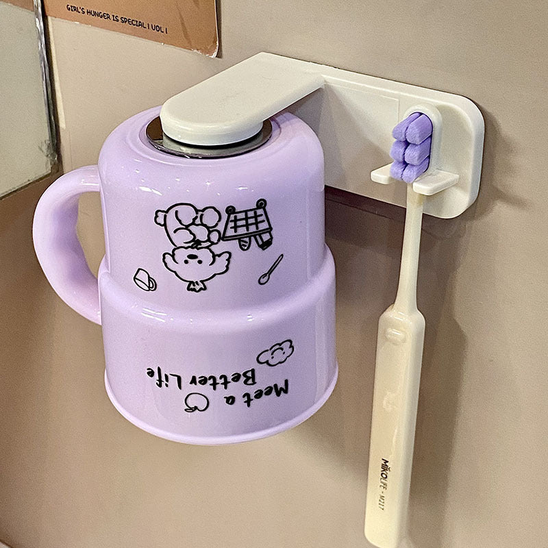 Wall-mounted cup holder with creative and playful design LoungeYard — product view 6