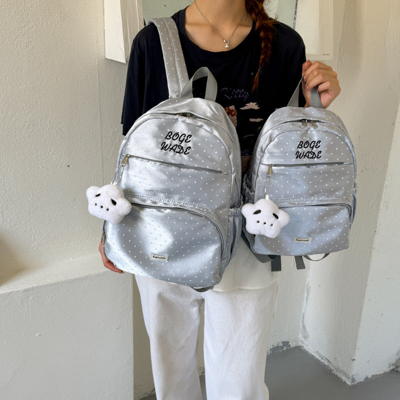 Cute Polka Dot Casual Backpack LoungeYard — product view 1