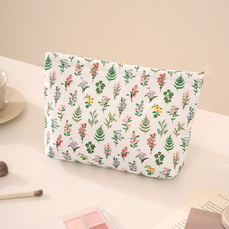 Playful Bow-Patterned Makeup Pouch LoungeYard — product view 3