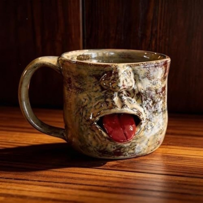Whimsical Face Mug LoungeYard — product view 2