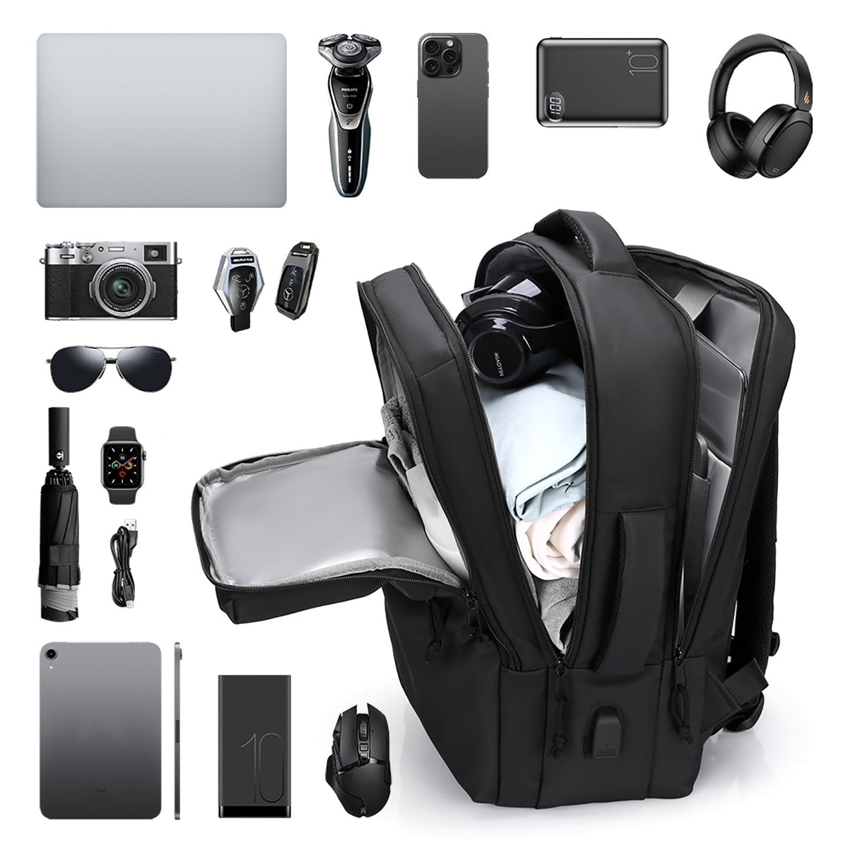 Smart Casual Waterproof Backpack LoungeYard — product view 2