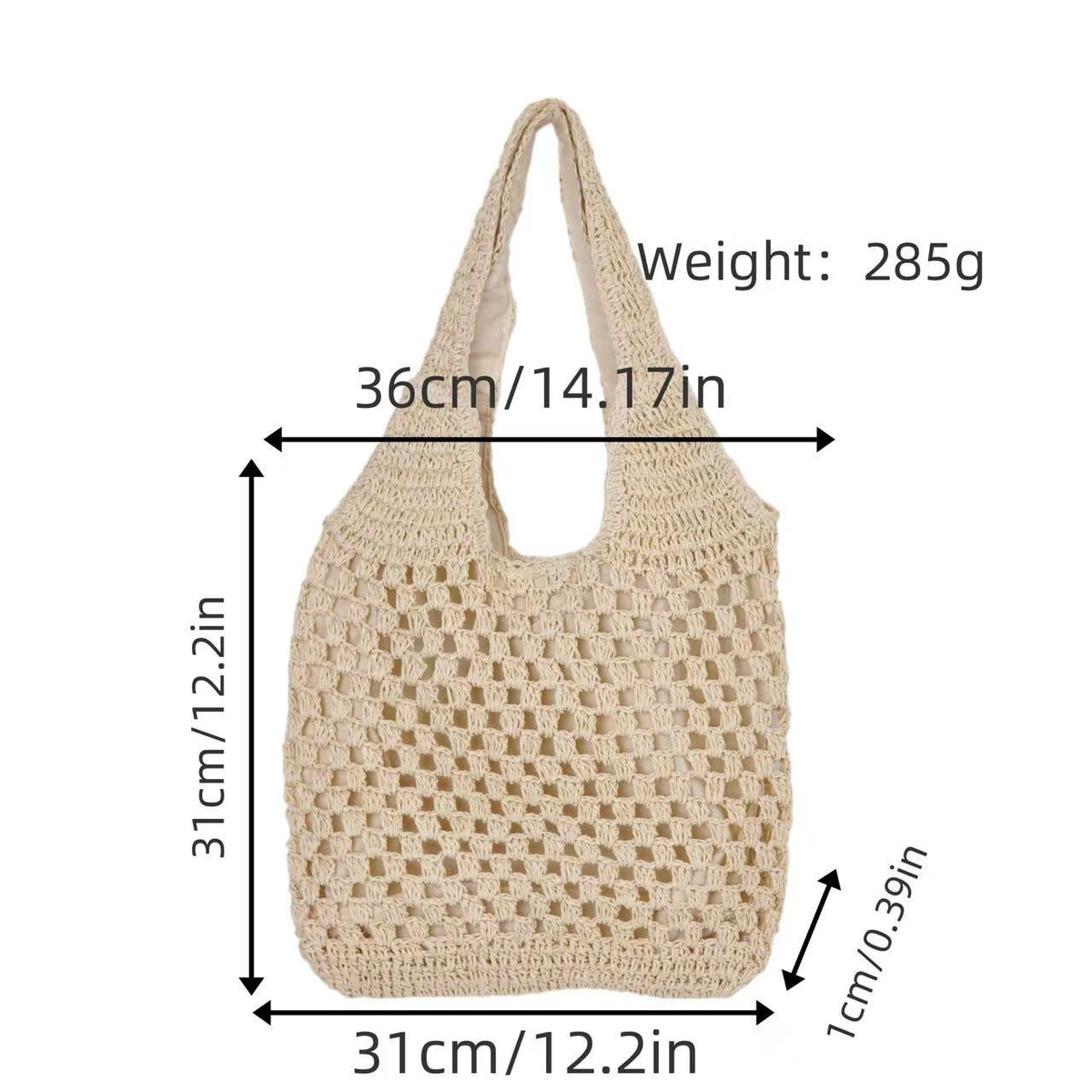 Hand-crocheted shoulder bag LoungeYard — product view 5