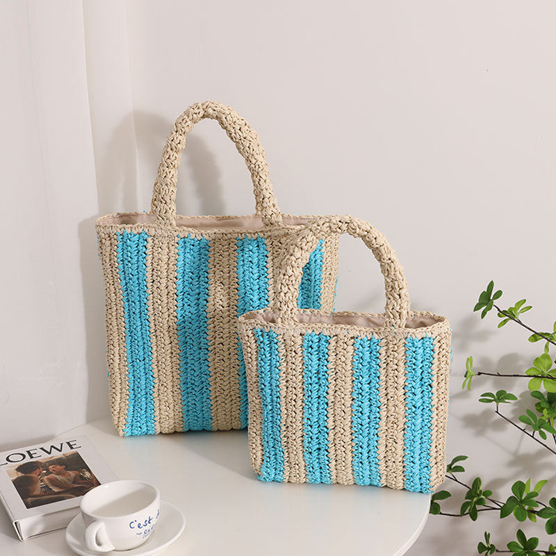 Fashionable basket bag with textured fold design LoungeYard — product view 4