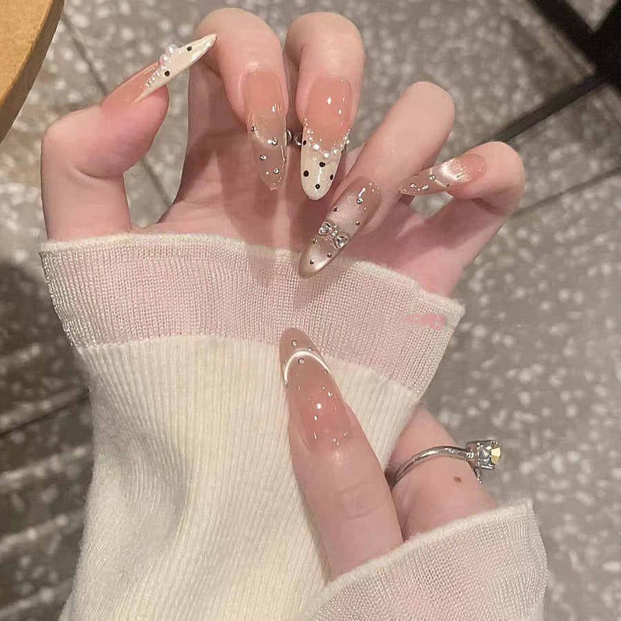 Crystal-Adorned Elegant Stiletto Nail Tips — product view 2