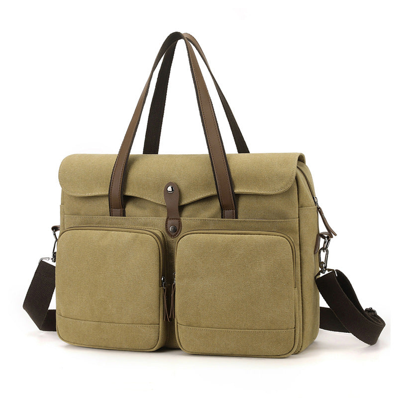 Stylish Canvas Briefcase LoungeYard — product view 5
