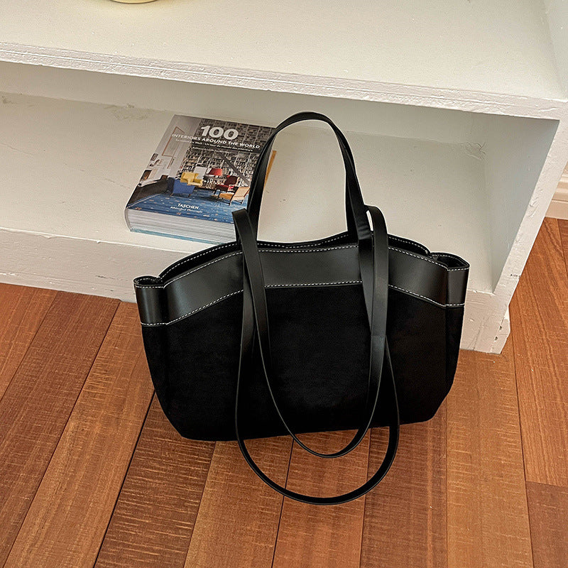 Suede Shopper Tote Bag — product view 5