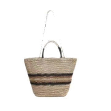 Handmade basket bag with modern patterns LoungeYard — product view 4