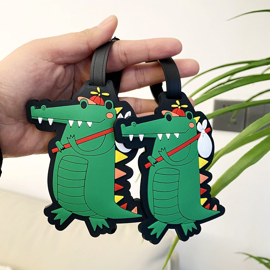 Fun Crocodile Luggage Tag LoungeYard — product view 1