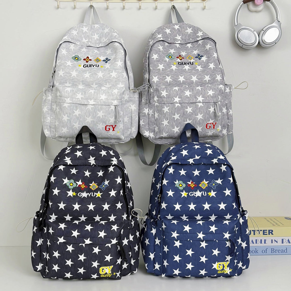 Bunny-Ear Design Casual Backpack LoungeYard — product view 4