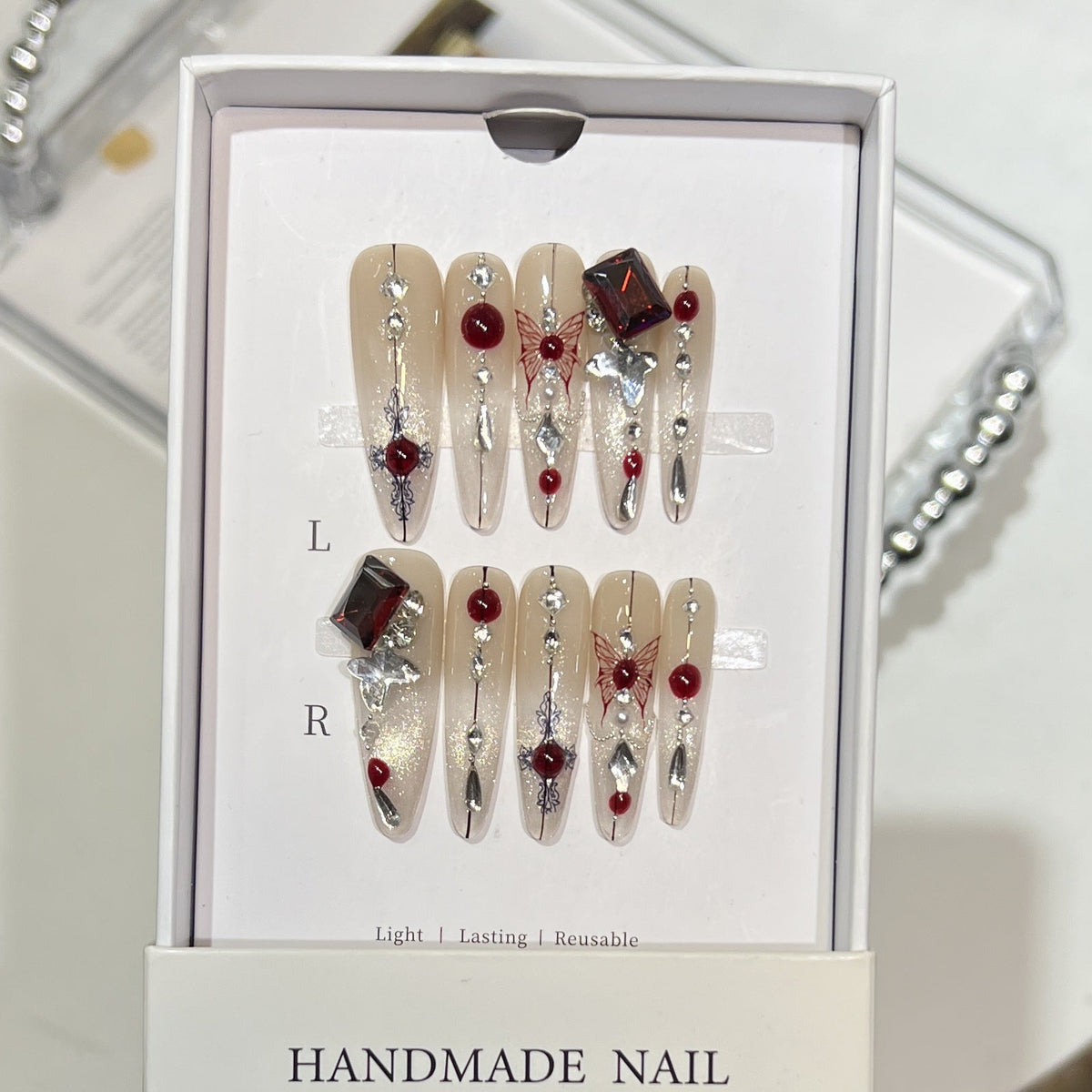 Handmade Decorative Press-On Nail Art — product view 1