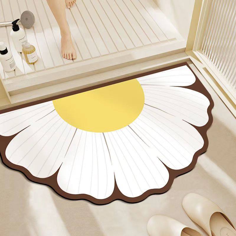 Floral-Shaped Memory Foam Bath Mat — product view 3