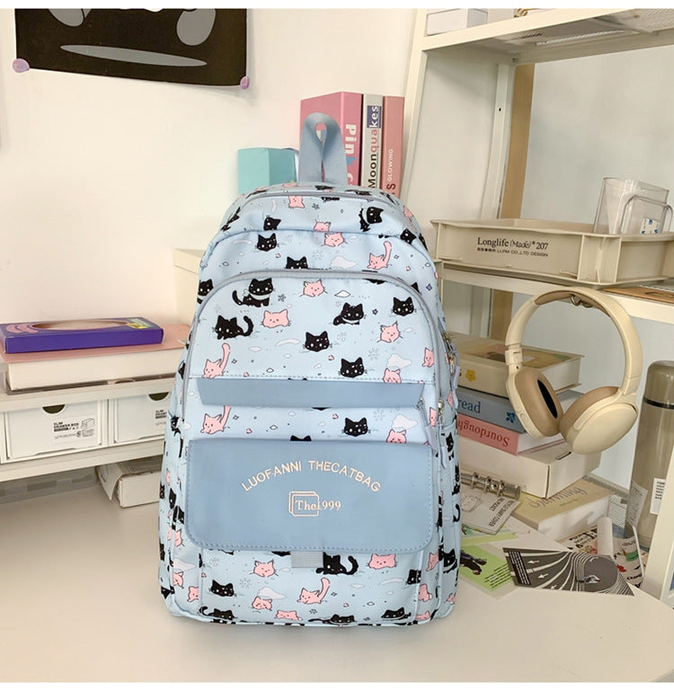Playful Cat-Themed Backpack LoungeYard — product view 6