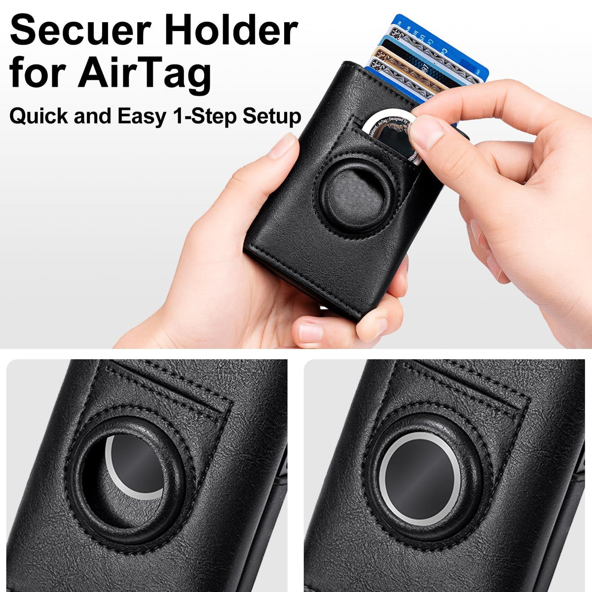 Compact RFID-Blocking Card Holder LoungeYard — product view 3