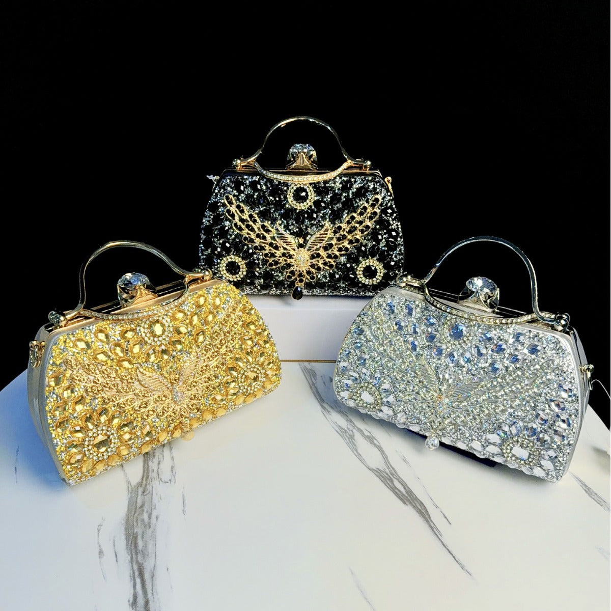 Ornate Bejeweled Evening Clutch — product view 4