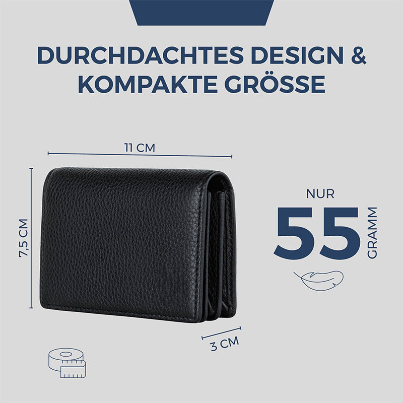 Sleek Textured Leather Wallet LoungeYard — product view 4