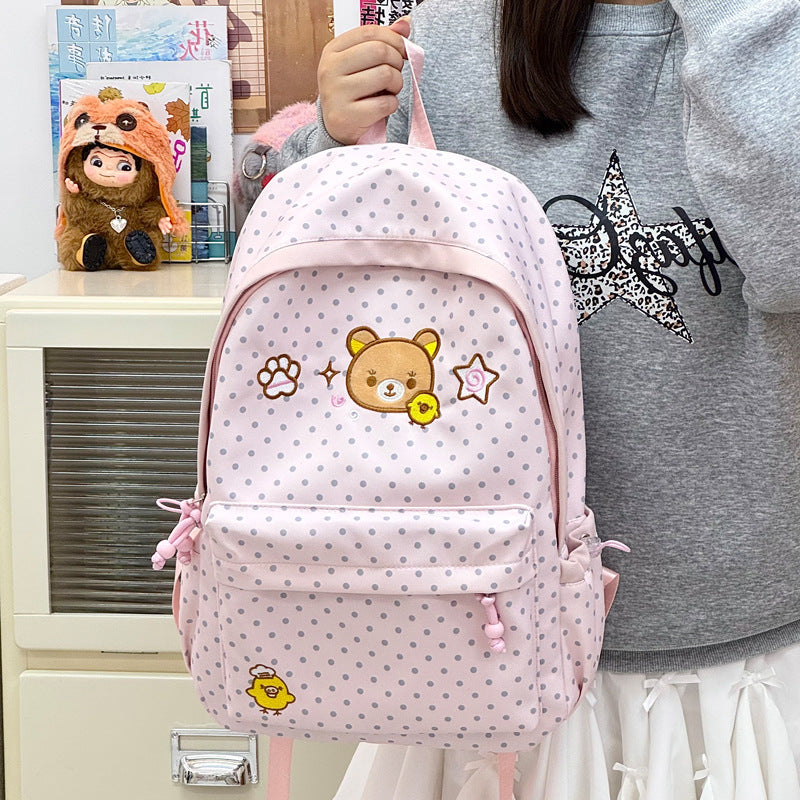 Cute Illustrated Animal-Themed Backpack LoungeYard — product view 1