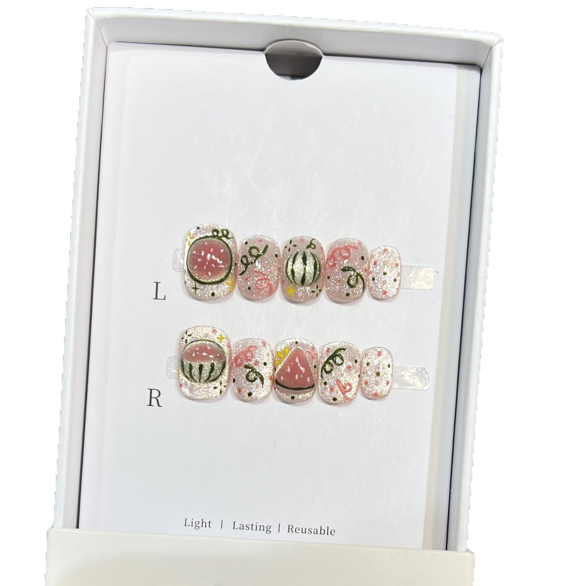 Creative Watermelon-Themed Press-On Nail Art Kit — product view 5