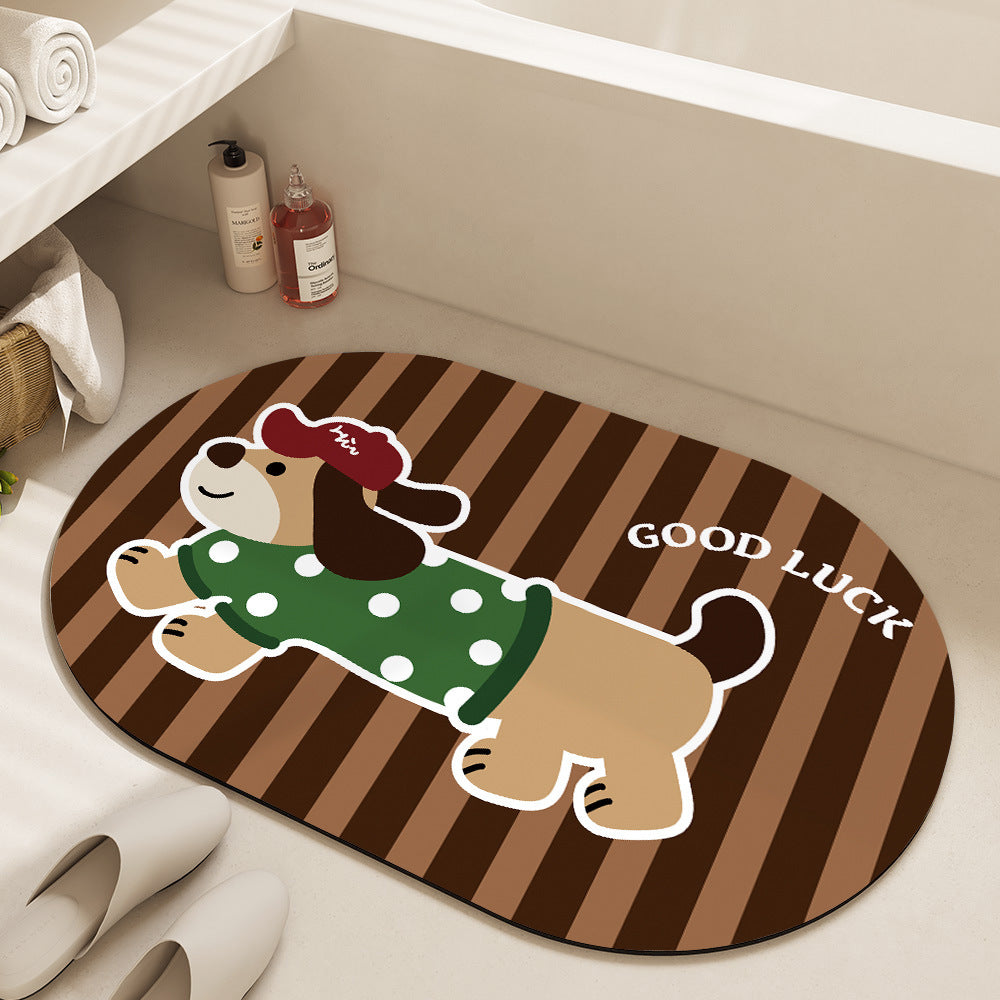 Playful Cat-Themed Shower Mat — product view 3