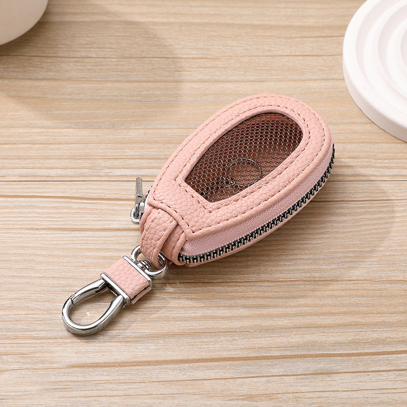 Textured Zip-Around Keychain Coin Pouch — product view 7