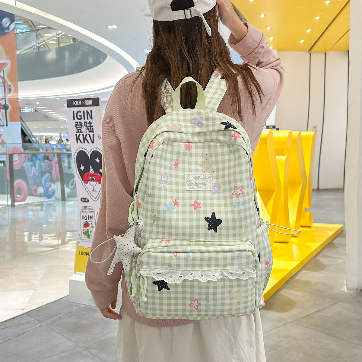 Cute Illustrated Casual Backpack LoungeYard — product view 2