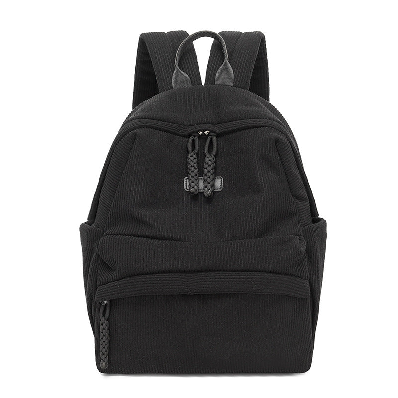 Stylish Corduroy Backpack LoungeYard — product view 5