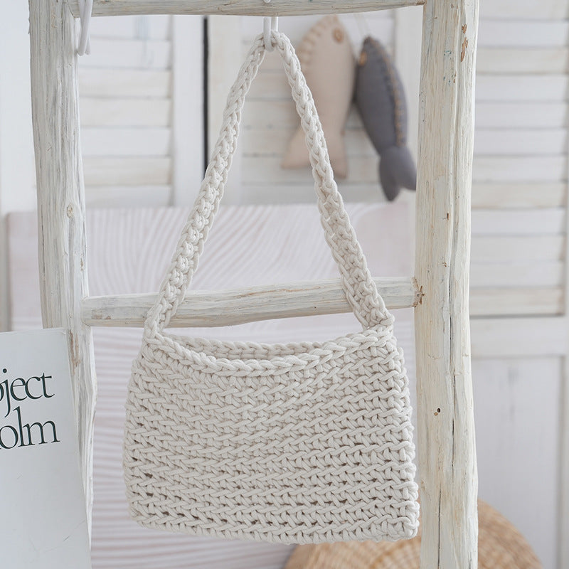 Handmade Shopping Bag Made of High-Quality Cotton LoungeYard — product view 6