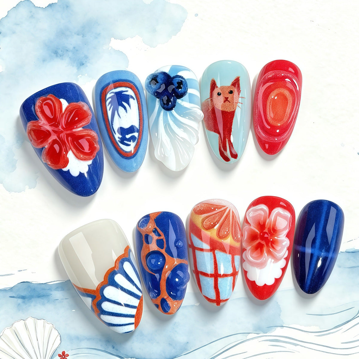 Decorative Artistic Press-On Nail Collection — product view 3