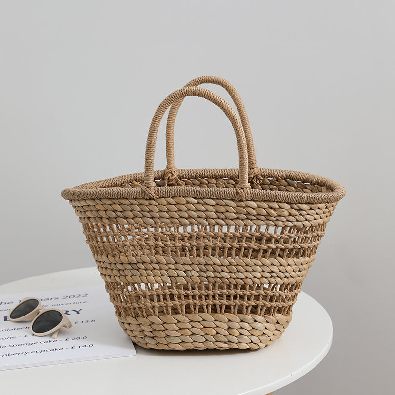 Handmade rattan bag with a removable lining insert LoungeYard — product view 7
