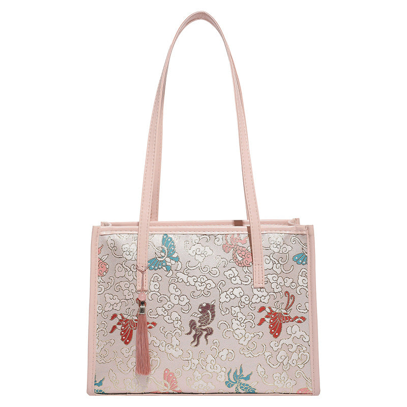 Embroidered Butterfly Pattern Handbag LoungeYard — product view 5