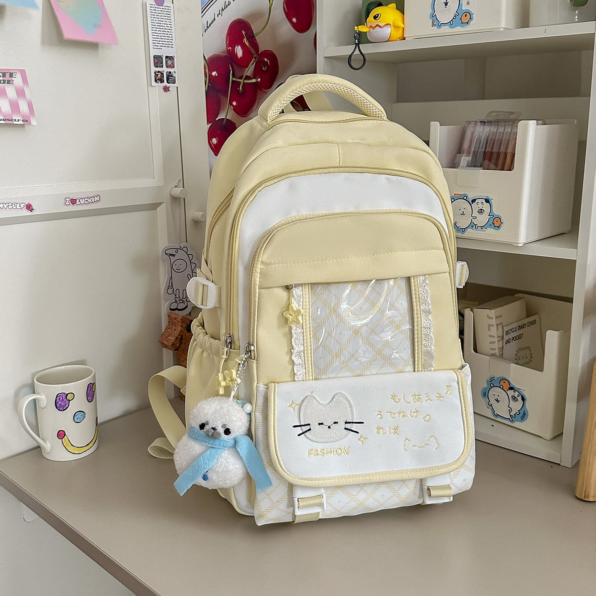Playful Graphic Design Backpack LoungeYard — product view 6