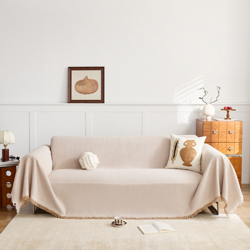Textured Woven Sofa Throw Blanket — product view 3